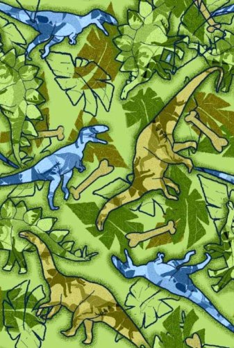 Picture of Cozy SheetWorld Fitted Pack N Play (Graco Square Playard) Sheet - Dinosaurs - Made In USA PP3636-W621 (Playard Bedding)