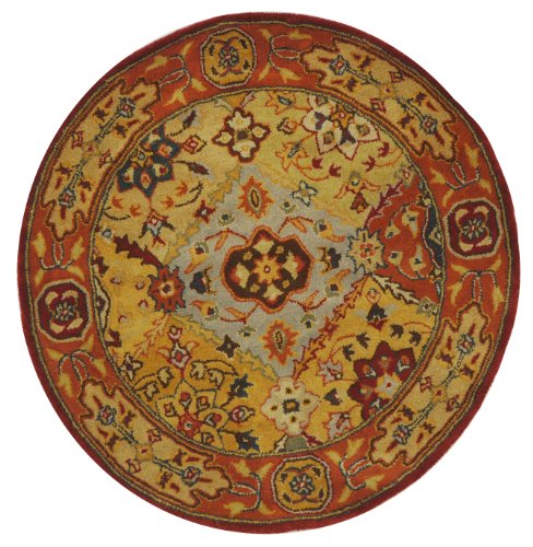 Safavieh Heritage HG512A Multi 3' 6 Round Handmade Wool Area Rug