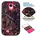 S4 Case, Galaxy s4 Case Camo, MagicSky Plastic + TPU Tuff Dual Layer Hybrid Pine Tree Pattern Case Cover for Samsung Galaxy S4 IV i9500 - 1 Pack - Retail Packaging - Hot Pink