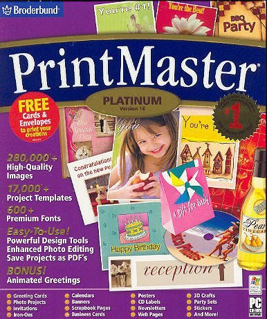 Childrens Toyshop  Software : Printmaster 16 Platinum