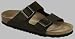 Birkenstock Slipper ''Arizona'' aus Fettleder in smaragdgrn mit normalem Fussbett