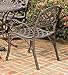 Biscayne Rust Bronze Dining Arm Chair Pair by Home Styles