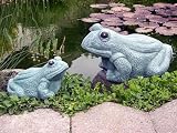 Eigenschaften Tiefes Kunsthandwerk GbR  / Steinfigur Tierfigur Frosch Frösche Set grün