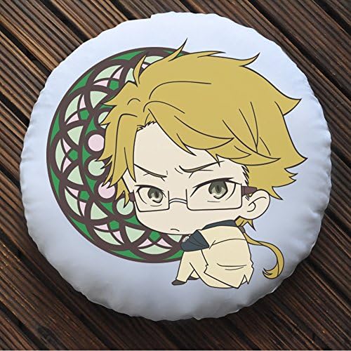 Cosplay Doll Toy Round Back Cushion Pillow for Japanese Anime Bungou Stray Dogs Doppo Kunikida 13.77"