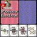 Modiano 100% Plastic Playing Cards - Poker Size Poker Index Red/Blue Set