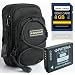 SET mit Tasche Bundlestar Blackstar new schwarz + Bundlestar Akku f�r DMW BCG10E + ExtreMemory SDHC 8GB Class 6 -- F�r Panasonic Lumix DMC TZ31 TZ25 TZ22 TZ18 TZ10 TZ8 TZ6 TZ7 EG
