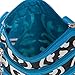 Silverhooks Womens Damask Crossbody Bag w/ Blue Trim (Black & White)
