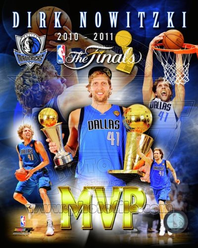 Dirk Nowitzki - 2011 NBA Finals MVP Portrait - 8x10 Photo (Dallas Mavericks)