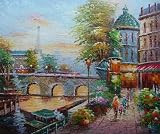 Art Reproduction Oil Painting - Closeout Deals: Boardwalk - Classic 20 X 24 - Hand Painted Canvas Art