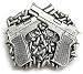 Guns N' Bullets Belt Buckle with Hidden Lighter