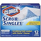 Clorox ScrubSingles, Bathroom, Rain Clean, 12 Count (Packaging May Vary)