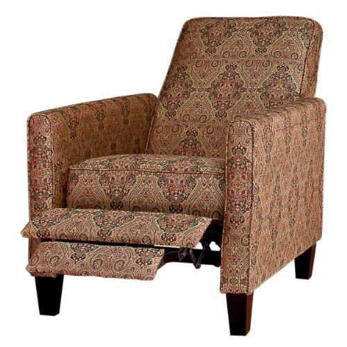 Recliners BEST Paisley Fabric Reclining Club Chair