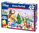 Jumbo Spiele 01880 - Disney Pooh Christmas Light Puzzle 352 Teile