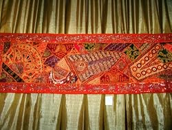 Hot red Bead Vintage India Decor Table Runners Tapestry Wall Hanging Throw 70x22 Free Shipp