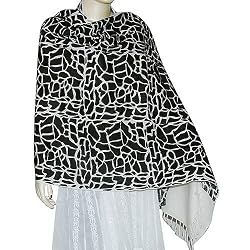 Fashion Shawls Kashmir Sozuni Embroidered Accessory 28 x 75 inches (ebsp023)