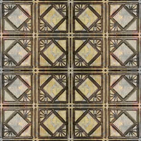 0603 Aluminum Ceiling Tile - Rainbow Light & Dark Slate Drop In 24