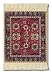 Lextra (4-Pc Pashmina Flowers Coasterrug Set: Metropolitan Museum of Art), Coasterrug, Black/Red/Tan/Rust/Light Blue, 5.5 x 3.5 Inches, Set of Four (MPF-C)