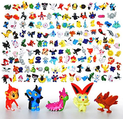 Metoke Pokemon Action Figures, 48-Piece, 2-3 cm