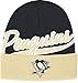 NHL Pittsburgh Penguins Men's Face-Off Cuffed Knit Cap, One Size, Black