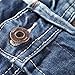 Stunner Men's Spring Summer Slim Ripped Broken Hole Jeans Pants CN Blue 34