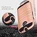 Moto E Case, Moto E 2nd Gen Case, 2-Piece Style Hybrid Shockproof Hard Case Cover + Circle(TM) Stylus Touch Screen Pen And Screen Protector-Rose Gold