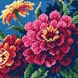 Dimensions Zinnias Mini Needlepoint Kit