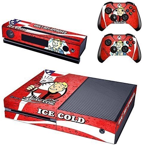 Xenoverse Fallout 4-Generic Full Body Screen Protector VinylSkin Decal For Xbox one Console and 2PCS Xbox one Controller Skins Stickers