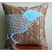Birdy Paradise - Decorative Pillow Covers - Silk Pillow Cover Embellished with Beads & Sequins