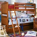 Lea Furniture - Lea Youth Furniture Jackson Creek Twin Bunk Bed (Brown Oak) ....