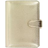 Filofax 2016 Saffiano Personal Size PU-Leather Organizer Agenda Gold Limited Edition With DiLoro Jot Pad Notebook 022506