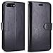 iPhone 7 Plus Case, LK Luxury PU Leather Wallet Flip Protective Cover with Card Slots & Stand (Black)