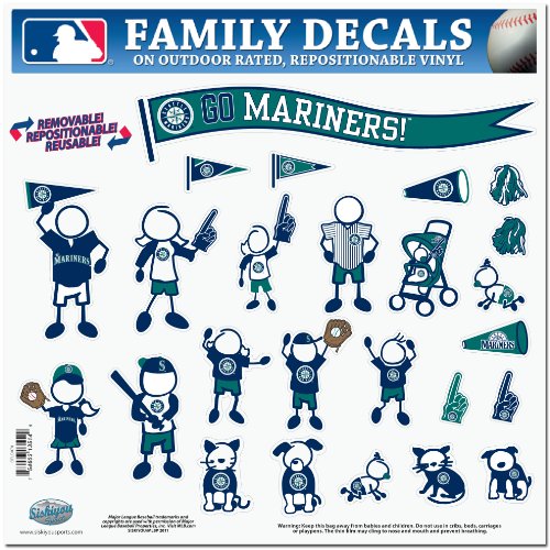 MLB Seattle Mariners Large Family Decal Set