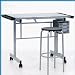 Studio Designs Vision 2PC Craft Center (Silver/Blue Glass)