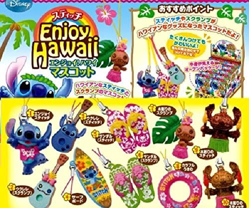 stitch Enjoy! Hawaii mascot Disney Anime Candy Toys rement10 species CompleteSet