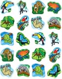 Carson Dellosa Rainforest Animals Shape Stickers (5267)