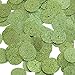 Round Sequin 15mm Lime Green Metallic Sparkle Glitter Texture Couture Paillettes