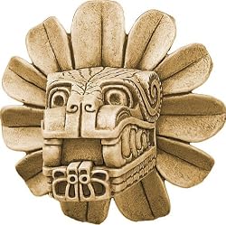 Feathered Serpent Head of Quetzalcoaltl Wall Relief