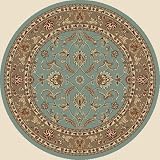Arthur Sultan Blue Oriental Round Rug Size: Round 53"