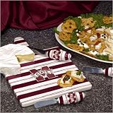 Mississippi State Bulldogs NCAA Ceramic Cheese Board Set