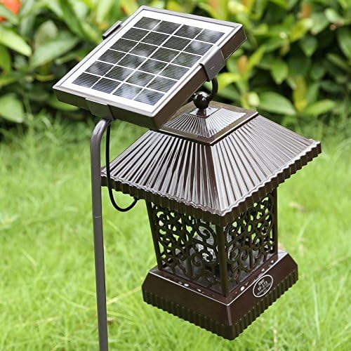 SHARING Lighting Solar Insect Zapper Mosquito Killer Bug Trap Electric Pest Fly Catcher Terminator UV
