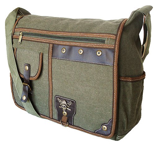 MILITARY STYLE MESSENGER BAG LAPTOP CASE BOOKBAG OLIVE DRAB