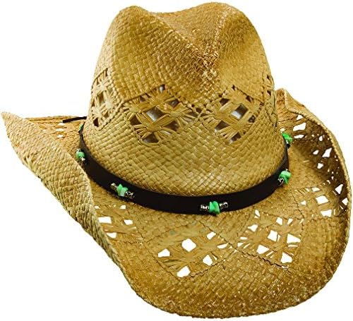 Dorfman Women's Heart Straw Cowgirl Hat