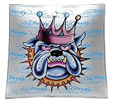 Ed Hardy Candle Square Plate for Single Pillar, King Dog