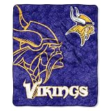 BSS - Minnesota Vikings NFL Sherpa Throw (Strobe Series) (50in x 60in)