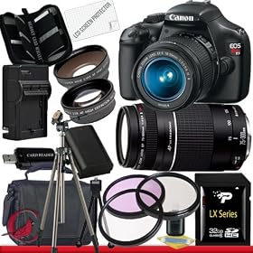Canon EOS Rebel T3 Digital Camera and 18-55mm IS II & Canon EF 75-300mm f/4-5.6 III Telephoto Zoom Lens Package 6