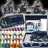 Professional 3 Tattoo Gun Tattoo Kit with Tattoo Power Supply/40 Colors Tattoo Ink/Tattoo Needles/3 Tattoo Machine/other Tattoo Supplies MGT11 Professional 3 Tattoo Gun Tattoo Kit with Tattoo Power Supply/40 Colors Tattoo Ink/Tattoo Needles/3 Tattoo Machine/other Tattoo Supplies MGT11