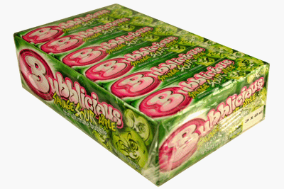 Bubblicious Savage Sour Apple 18 - 5 Piece Packs by Cadbury Adams