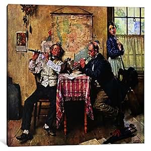 iCanvasART 1 Piece The Love Song Canvas Print by Norman Rockwell, 26 by