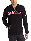 NBA Men's Chicago Bulls Gametime Full Zip Hood (Black, Small)