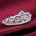 BOHG Jewelry Womens 925 Sterling Silver Plated Cubic Zirconia CZ Princess Crown Tiara Ring Wedding Band Size 4